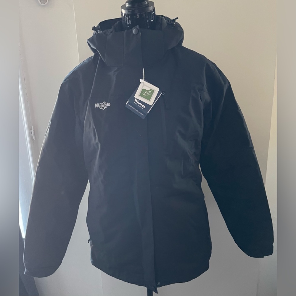 Wantdo Black 3 Way Teflon Ski Coat Size XL